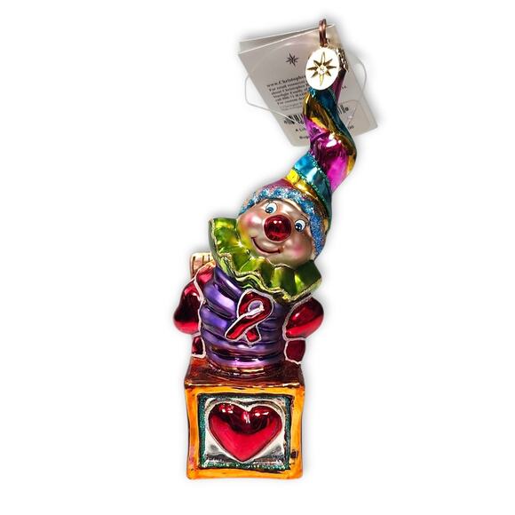 VTG 2001 Christopher Radko “A Little Pop Music” AIDS Charity Ornament 6" - Picture 1 of 11